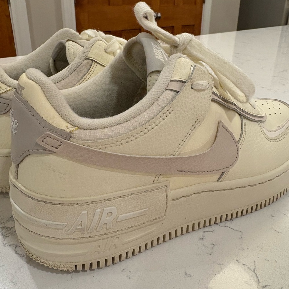 Nike Air Force 1 Shadow Women’s Sneakers – Cream / Neutral – Size 8.5 - Picture 12 of 15